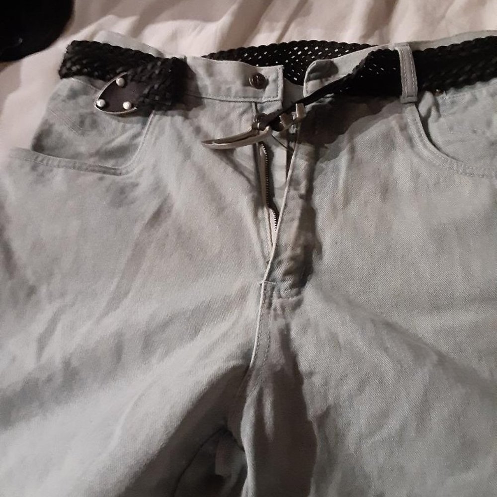 Bill Blass Cotton Shorts with Black Belt VINTAGE